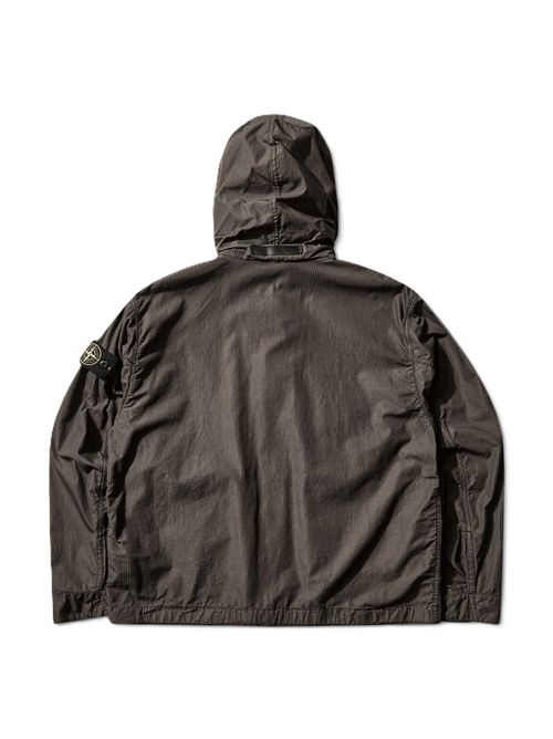 Giacca in micro ripstop di cotone e nylon color antracite Stone Island | L1S154100071S0318V0065